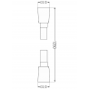 Mexen hadice ke sprše 125 cm, černá - 79425-70