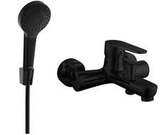 Mexen Kama R05 baterie vanová se sprchovým setem, černá - 7253R05-70