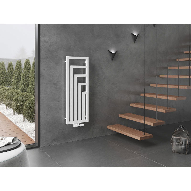 Mexen Alaska dekorativní radiátor 1216 x 440 mm, 542 W, bílý - W205-1216-440-00-20