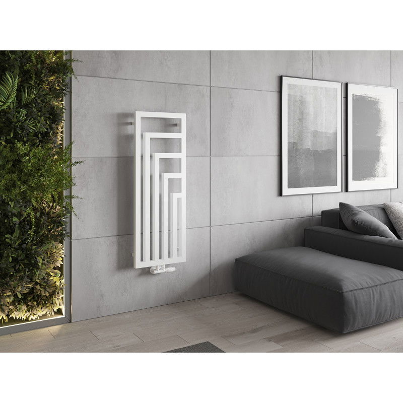 Mexen Alaska dekorativní radiátor 1216 x 440 mm, 542 W, bílý - W205-1216-440-00-20