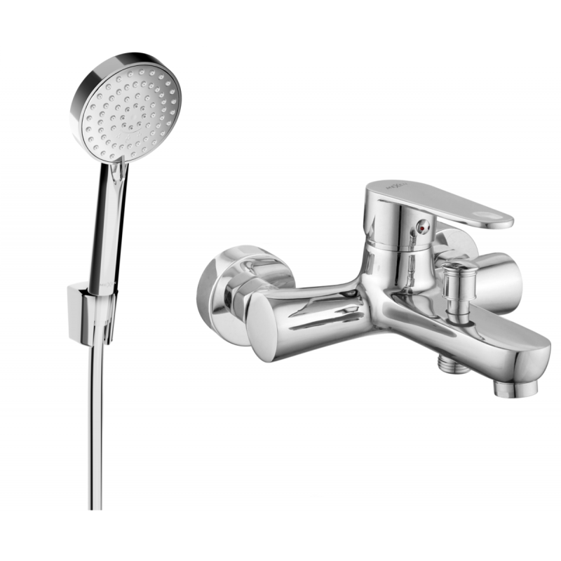 Mexen Kama R75 baterie vanová se sprchovým setem, chrom - 7253R75-00