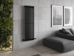 Mexen Atlanta dekorativní radiátor 1500 x 460 mm, 894 W, černý - W211-1500-460-00-70