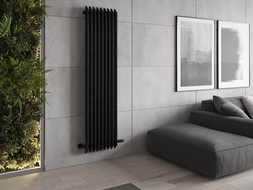 Mexen Aurora dekorativní radiátor 1800 x 450 mm, 1347 W, černý - W212-1800-450-00-70