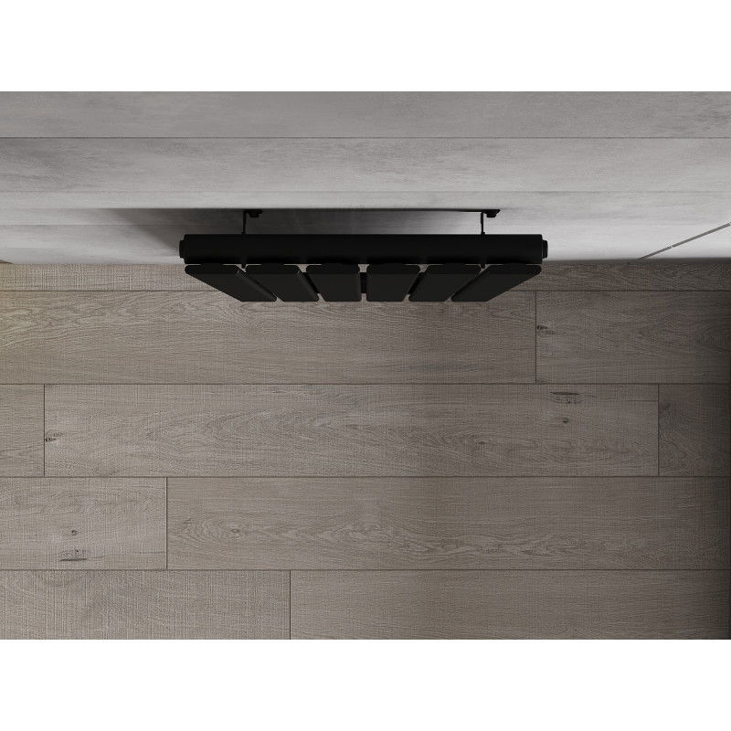 Mexen Boston dekorativní radiátor 1200 x 452 mm, 611 W, černý - W213-1200-452-00-70