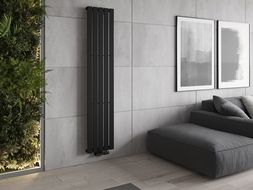 Mexen Boston dekorativní radiátor 1800 x 376 mm, 740 W, černý - W213-1800-376-01-70