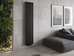 Mexen Boston designový radiátor 1800 x 376 mm, 740 W, Černá - W213-1800-376-01-70