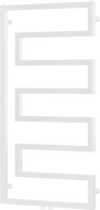 Mexen Floryda dekorativní radiátor 1080 x 600 mm, 358 W, bílý - W206-1080-600-00-20