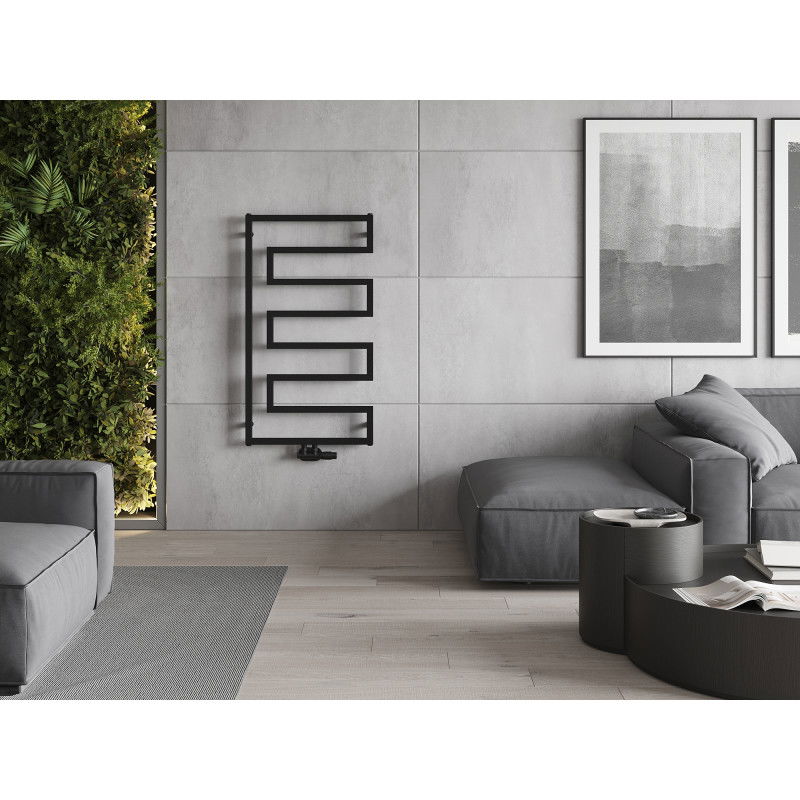 Mexen Floryda dekorativní radiátor 1080 x 600 mm, 358 W, černý - W206-1080-600-00-70