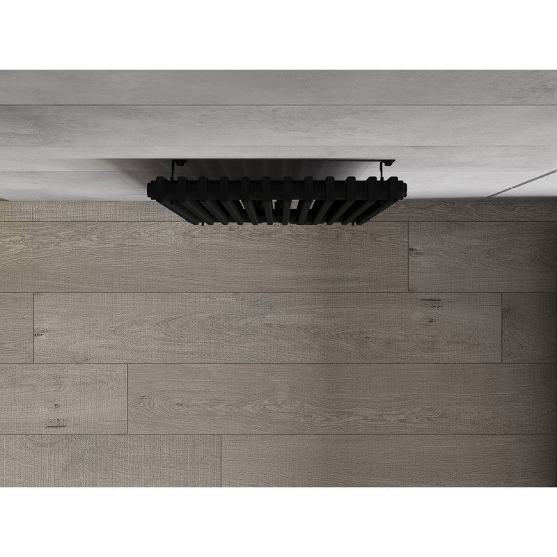 Mexen Kansas dekorativní radiátor 1200 x 420 mm, 842 W, černý - W204-1200-420-00-70