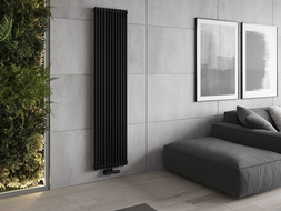 Mexen Kansas designový radiátor 1800 x 420 mm, 1441 W, Černá - W204-1800-420-00-70
