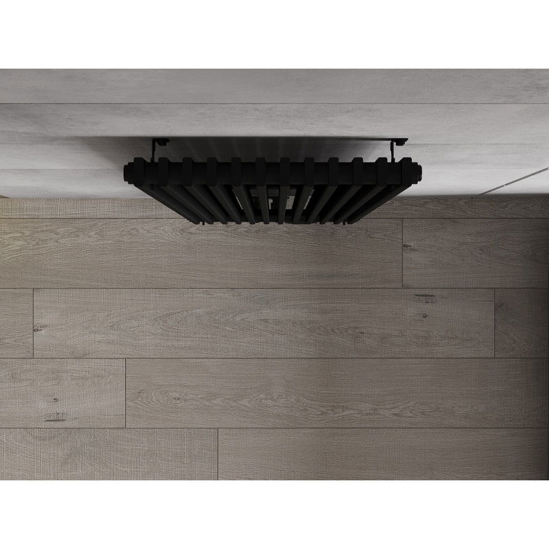 Mexen Kansas dekorativní radiátor 1800 x 420 mm, 1242 W, černý - W204-1800-420-00-70