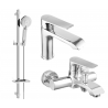 Mexen Pecos DQ40 sada vanových baterií, chrom - 72703DQ40-00