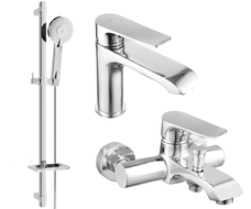 Mexen Pecos DQ40 sada vanových baterií, chrom - 72703DQ40-00