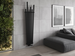Mexen Omaha designový radiátor 1800 x 420 mm, 655 W, Černá - W208-1800-420-00-70