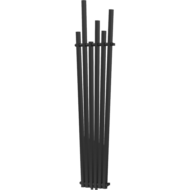 Mexen Omaha dekorativní radiátor 1800 x 420 mm, 655 W, černý - W208-1800-420-00-70