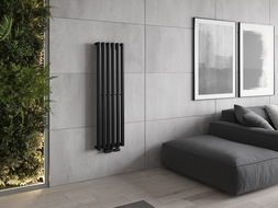 Mexen Oregon designový radiátor 1200 x 350 mm, 417 W, Černá - W202-1200-350-00-70