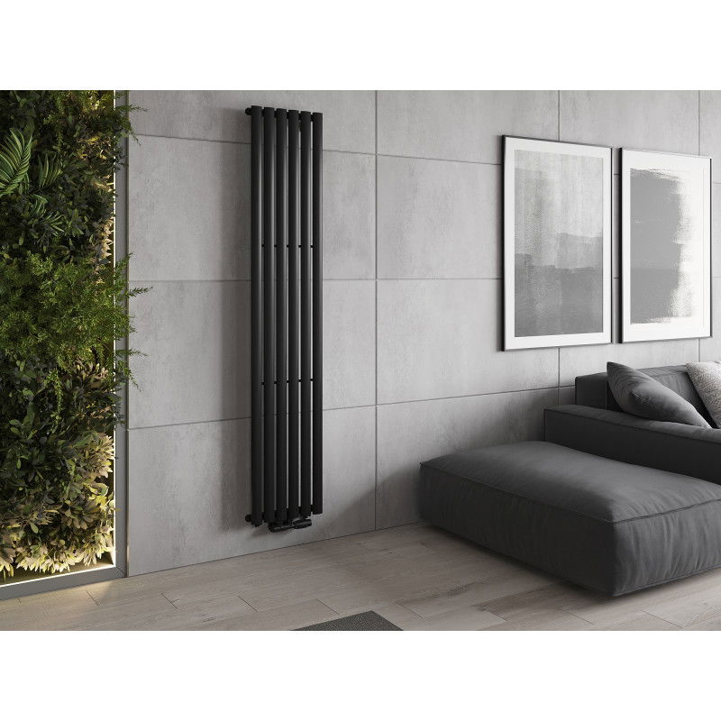 Mexen Oregon dekorativní radiátor 1800 x 360 mm, 604 W, černý - W202-1800-350-00-70