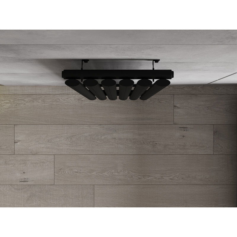 Mexen Oregon dekorativní radiátor 1800 x 360 mm, 604 W, černý - W202-1800-350-00-70