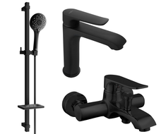 Mexen Pecos DQ40 vana set, černá - 72703DQ40-70