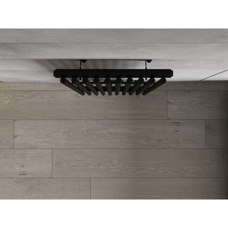 Mexen Tulsa dekorativní radiátor 1600 x 420 mm, 613 W, černý - W219-1600-420-00-70