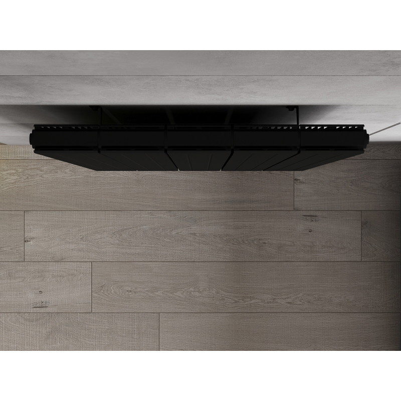 Mexen Waco dekorativní radiátor 1544 x 694 mm, 1550 W, černá - W217-1544-694-00-70