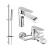 Mexen Pecos DQ72 koupelnový set, chrom - 72703DQ72-00