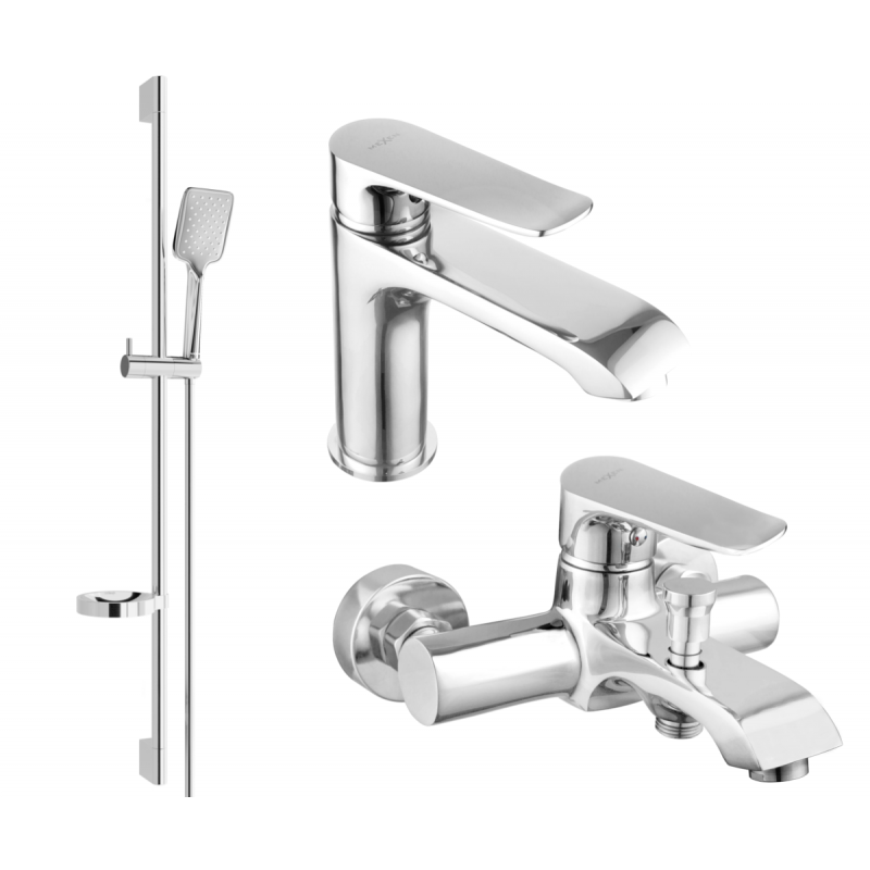 Mexen Pecos DS62 koupelnová sada, chrom - 72703DS62-00