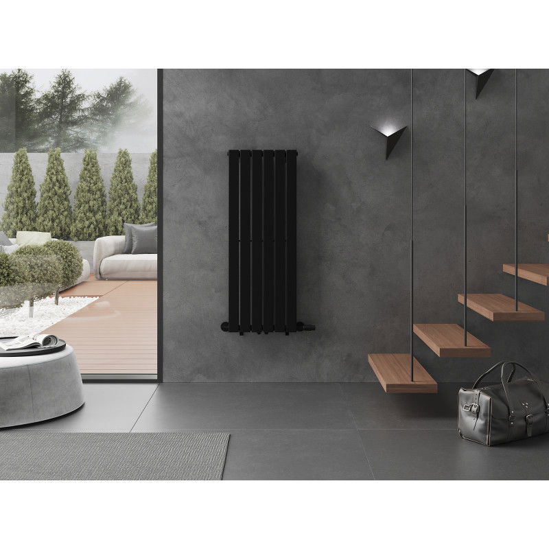 Mexen Boston dekorativní radiátor 1200 x 452 mm, 611 W, černý - W213-1200-452-00-70