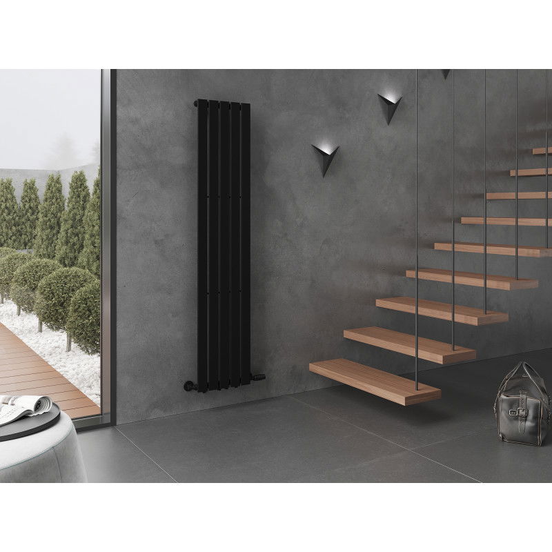 Mexen Boston dekorativní radiátor 1800 x 376 mm, 740 W, černý - W213-1800-376-01-70