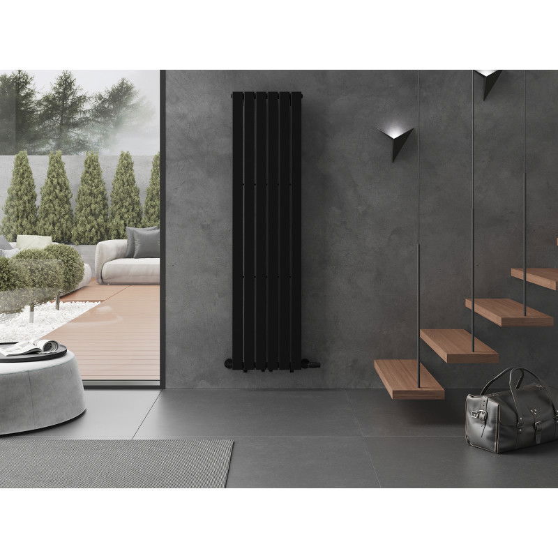 Mexen Boston dekorativní radiátor 1800 x 452 mm, 888 W, černý - W213-1800-452-00-70