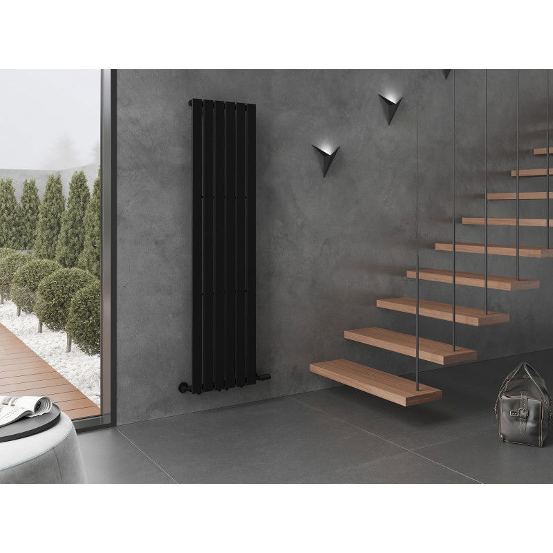 Mexen Boston dekorativní radiátor 1800 x 452 mm, 888 W, černý - W213-1800-452-00-70
