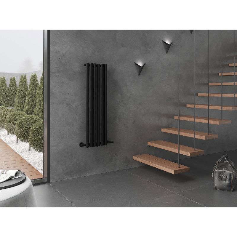 Mexen Nevada dekorativní radiátor 1200 x 360 mm, 483 W, černý - W201-1200-360-00-70