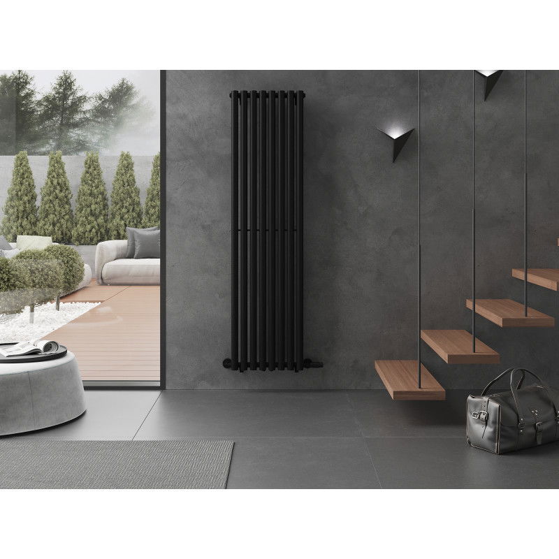 Mexen Nevada dekorativní radiátor 1800 x 480 mm, 940 W, černý - W201-1800-480-00-70