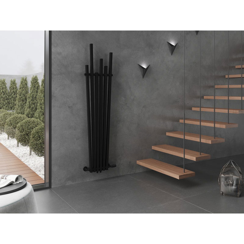 Mexen Omaha dekorativní radiátor 1800 x 420 mm, 655 W, černý - W208-1800-420-00-70