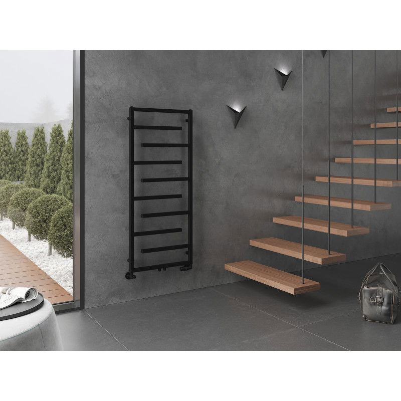 Mexen Orlando dekorativní radiátor 1380 x 600 mm, 445 W, černý - W207-1380-600-00-70