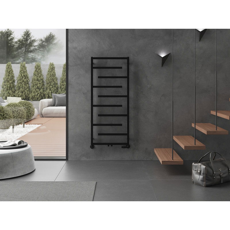 Mexen Orlando dekorativní radiátor 1380 x 600 mm, 445 W, černý - W207-1380-600-00-70