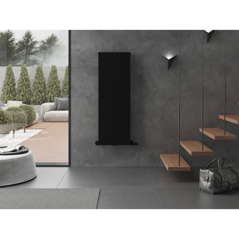 Mexen Topeka dekorativní radiátor 1400 x 480 mm, 950 W, černý - W210-1400-480-00-70