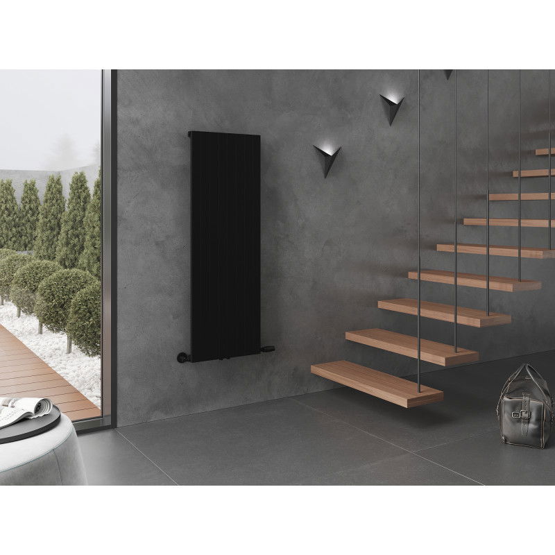 Mexen Topeka dekorativní radiátor 1400 x 480 mm, 950 W, černý - W210-1400-480-00-70