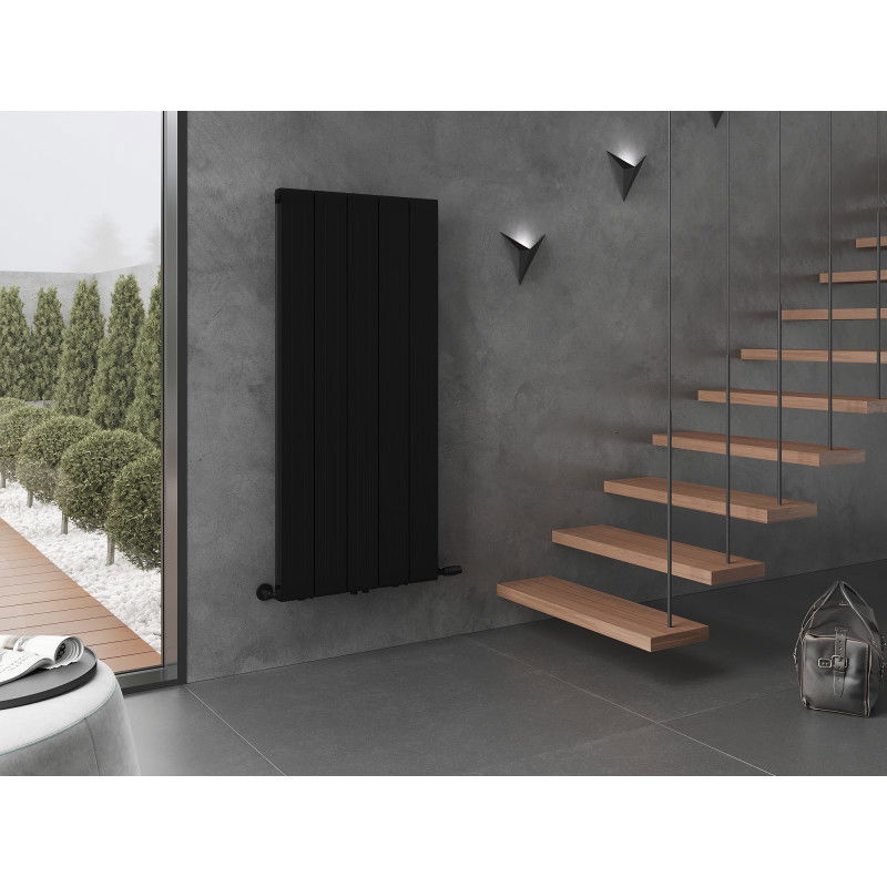 Mexen Waco dekorativní radiátor 1544 x 694 mm, 1550 W, černý - W217-1544-694-00-70