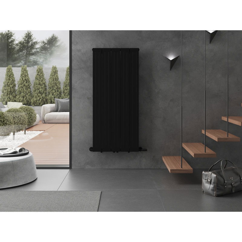 Mexen Waco dekorativní radiátor 1544 x 694 mm, 1550 W, černý - W217-1544-694-00-70