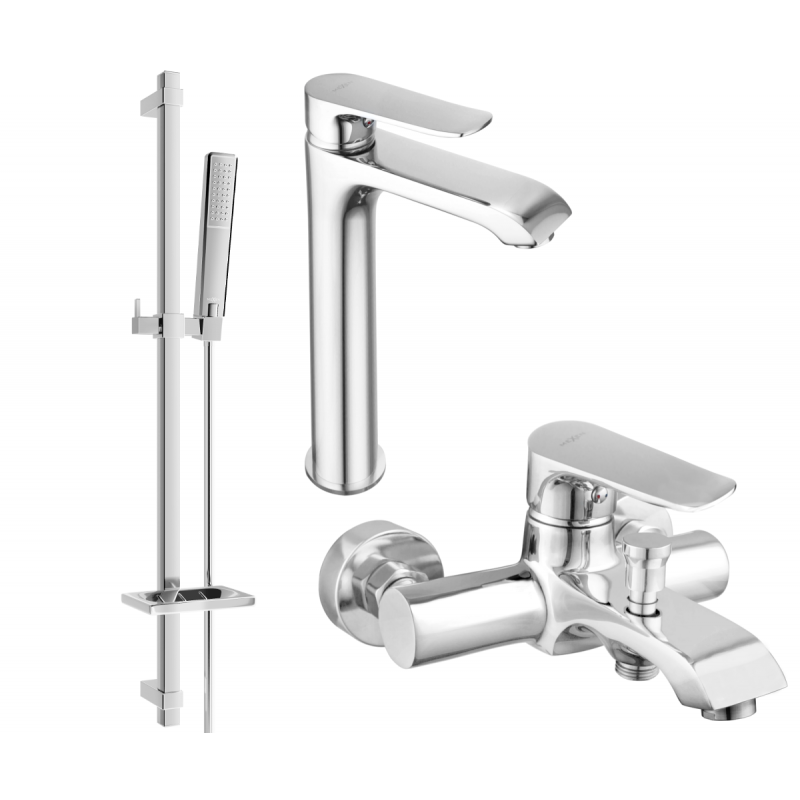 Mexen Pecos DQ72 vanová sada, chrom - 72713DQ72-00