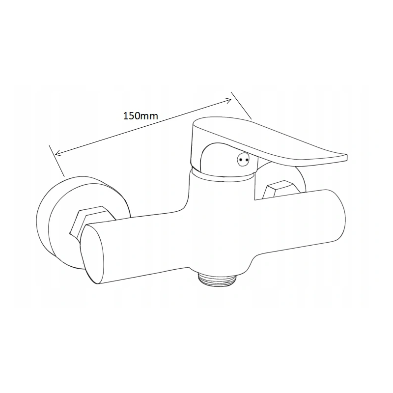 Mexen Pecos DF05 sprchová sada, černá - 72704DF05-70