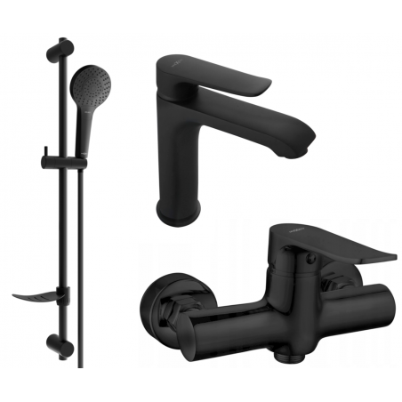 Mexen Pecos DF05 sprchová sada, černá - 72704DF05-70