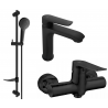 Mexen Pecos DF05 sprchová sada, černá - 72704DF05-70