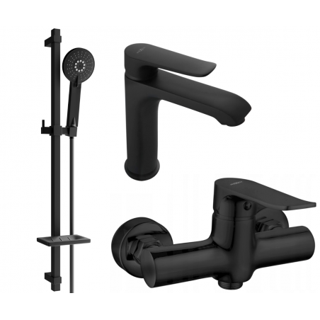 Mexen Pecos DQ40 sprchová sada, černá - 72704DQ40-70