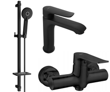 Mexen Pecos DQ40 sprchová sada, černá - 72704DQ40-70