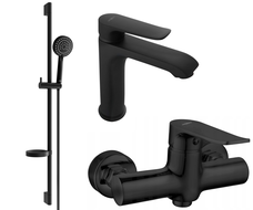 Mexen Pecos DS75 sprchová sada, černá - 72704DS75-70