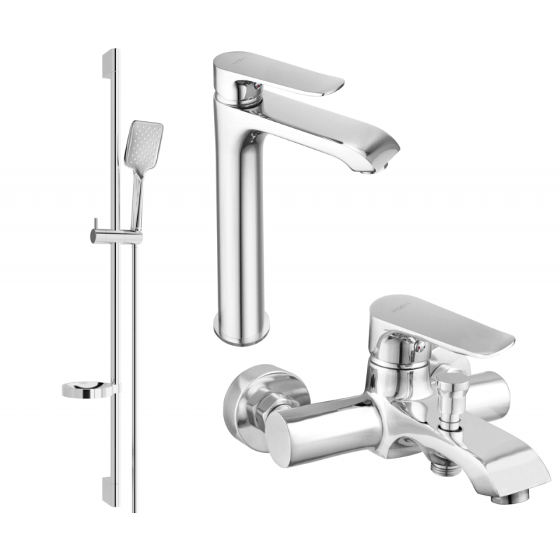 Mexen Pecos DS62 koupelnová sada, chrom - 72713DS62-00