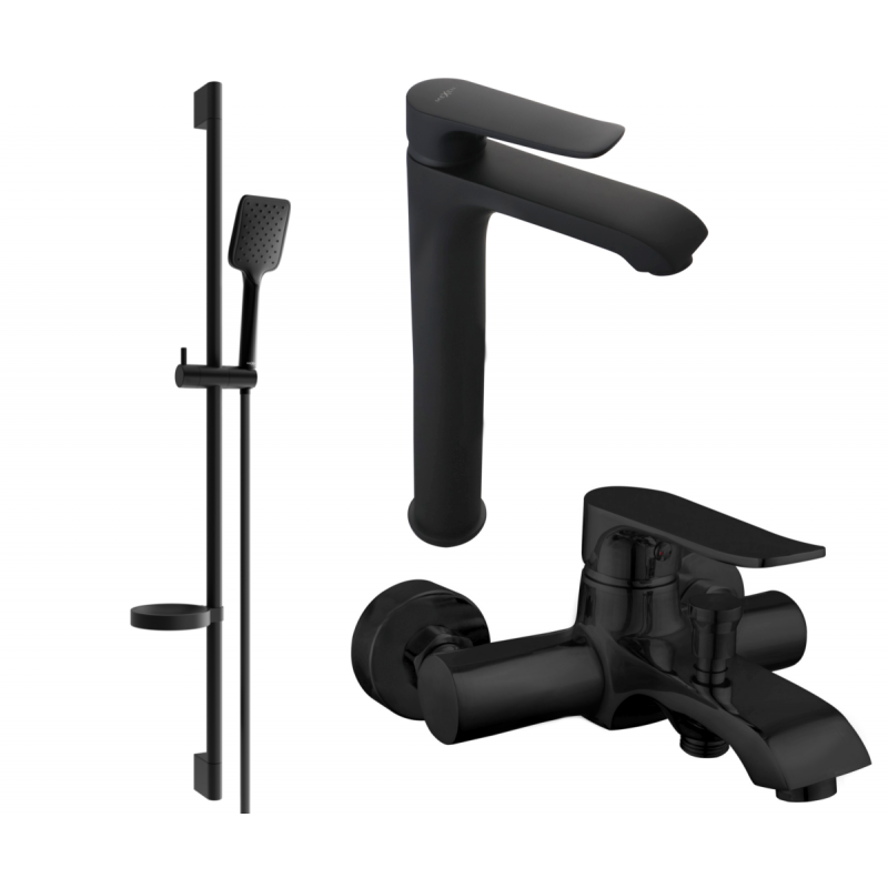 Mexen Pecos DS62 koupelnový set, černý - 72713DS62-70