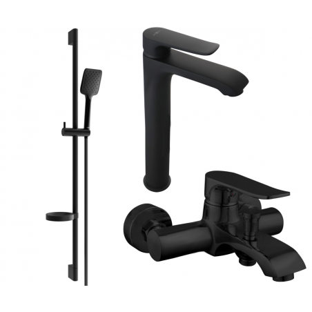 Mexen Pecos DS62 koupelnový set, černý - 72713DS62-70